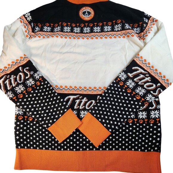 Titos Handmade Vodka Let It Pour Ugly Christmas Sweater Large - Picture 3 of 9